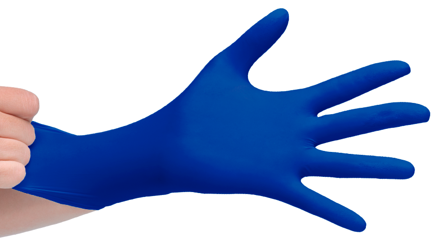 Guantes de Nitrilo Sin Polvo Sensiflex Deep Blue (100 unidades)